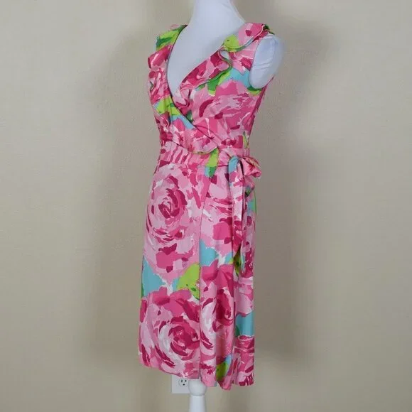 Lilly Pulitzer First Impressions Hayden Wrap Dress S - Picture 6 of 10